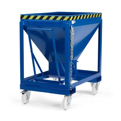 RR Industrietechnik Silowagen Typ RSLF 375dm3 fahrbar RAL 5010 Enzianblau