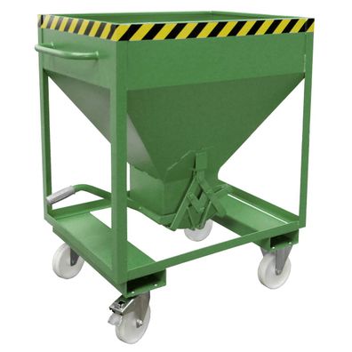 Bauer Silobehaelter SRE 375, lackiert, Resedagruen
