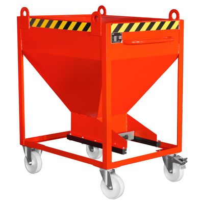 Bauer Silobehaelter SR-D 375, lackiert, Feuerrot