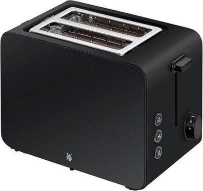WMF Stelio Toaster 2 Scheiben Edelstahl Doppelschlitz Toaster, 900 Watt, schwarz