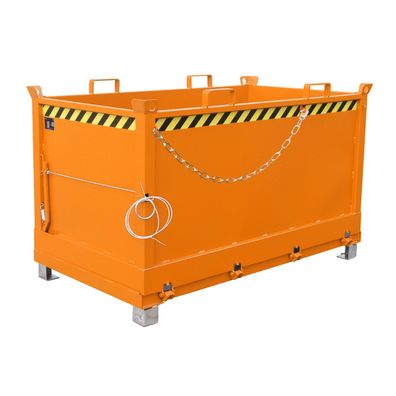 Bauer Klappbodenbehaelter FB 1500, lackiert, Gelborange