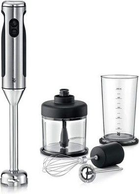 WMF Lineo Stabmixer Set 5-tlg, Pürierstab, Schneebesen, Milchaufschäumer, Matt