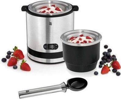 WMF Küchenminis 3in1 Eismaschine, für Frozen Joghurt, Sorbet & Eiscreme, 300 ml