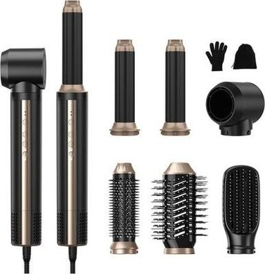 Neue Airstyler, Pro 6 in 1 Hairstyler Föhnbürste Set, 1400W Ionen Haartrockner