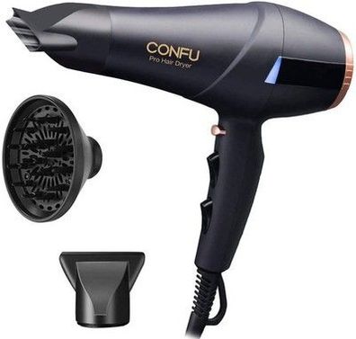 CONFU 2300W Profi Föhn Ionen Technologie Salon Haartrockner mit Diffusor, 220V