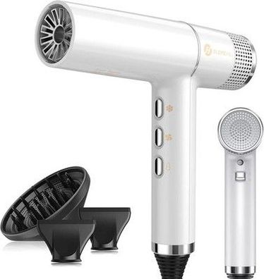Slopehill Haartrockner mit bürstenlosem Motor | 2000W (Weiß), LED-Anzeige, weiß