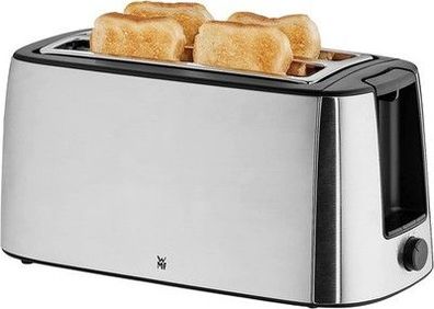 WMF Bueno Pro Toaster Langschlitz 4 Scheiben mit Brötchenaufsatz, XXL Toast