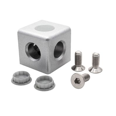 KLAK 40 - 3-Wege Würfelverbinder Eck-Verbinder für Aluprofil 40x40
