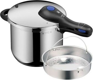 WMF Perfect Plus One Pot Schnellkochtopf Induktion 6,5l, mit Einsatz, 2 Stufen
