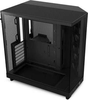 NZXT H6 Flow | CC-H61FB-01 | Kompaktes Mid-Tower Gehäuse mit Zwei Kammern