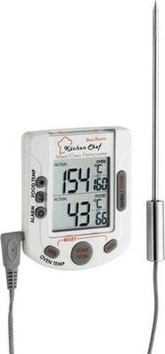 TFA Dostmann Küchen-Chef Duo-Therm Digitales Grill-Braten-/Ofenthermometer
