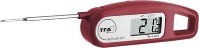 TFA Dostmann Thermo Jack digitales Einstichthermometer, Taschen Thermometer