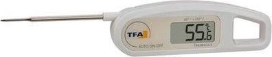 TFA Dostmann Thermo Jack digitales Einstichthermometer, 30.1047.02, in weiß