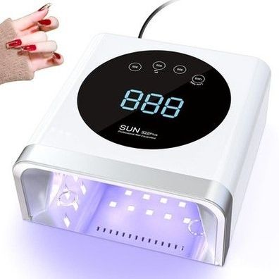 Nailgirls LED UV Lampe Nägel, 150W Nageltrockner, 30/60/90/120s Timer, LCD
