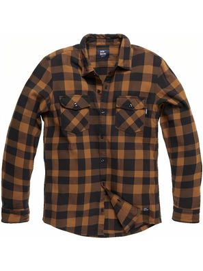 Vintage Industries Flanellhemd Globe Heavyweight Shirt Yellow Check