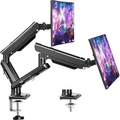 ELIVED Monitor Halterung 2 Monitore für 13-32" Bildschirme, Bildschirmhalterung