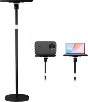 Polesto Beamer Ständer, Multifunktionaler Bodenständer verstellbar Höhe von 54cm