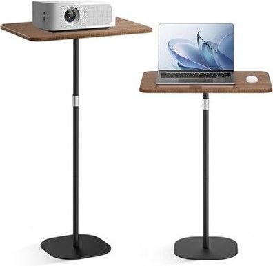 Polesto Stehpult Höhenverstellbar mit 46–120cm Laptop Ständer Schwarz, Büro