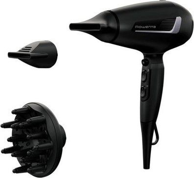 Rowenta Pro Expert Haartrockner, 2100 Watt Pro AC Motor, inkl. Zubehör, schwarz