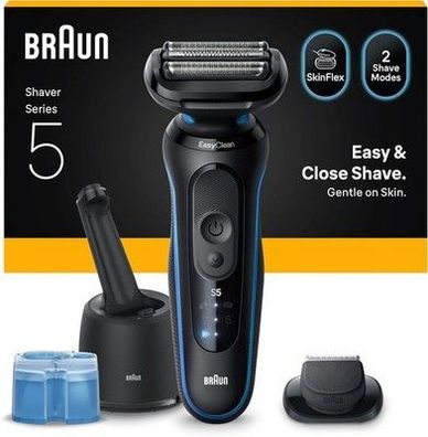 Braun Series 5 Elektro-Rasierer Herren, Rasierapparat mit 50 Min. Akku, 4-in-1