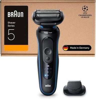 Braun Series 5 Elektro-Rasierer Herren, Rasierapparat mit 50 Min. Akkulaufzeit