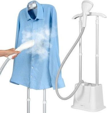 Clatronic Stand-Dampfglätter schnell einsatzbereit 1,2 Liter Wassertank , 1600W