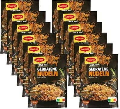 MAGGI Magic Asia Gebratene Nudeln, Fertiggericht, Instant-Nudeln (12 x 121g)
