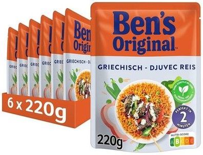 BEN'S Original Express Reis Griechisch 6x220g ohne künstlich Farb- & Aromastoffe