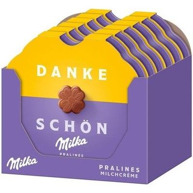 Milka Kleines Dankeschön Pralinen – Alpenmilch-Schokolade mit Füllung (12 x 44g)
