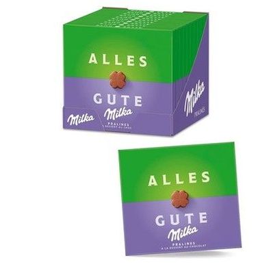 Milka Alles Gute Pralinen Alpenmilch-Schokolade mit Kakaocrème-Füllung 10 x 110g