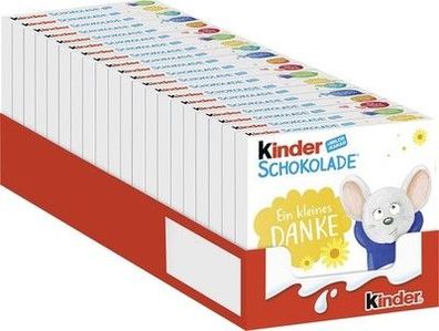 Kinder Schokolade (20 x 50g) - Pro Packung 4 Stück, 20 Packungen, mit Füllung