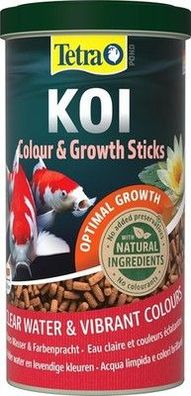 Tetra Pond Koi Sticks Colour & Growth Koi-Futter für größere Koi-Fische 1 L Dose