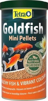 Tetra Pond Goldfish Mini Pellets - Fischfutter, 1 L, Goldfisch & Kaltwasserfisch