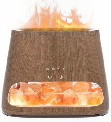 Salking 2-in-1 Aroma Diffuser & Salt Range Pakistan Leuchte, Flammeneffekt 150ml