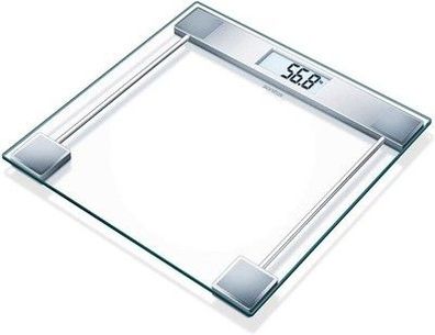Sanitas SGS 06 Glaswaage (Personenwaage bis 150 kg Tragkraft und großem Display