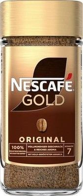 Nescafé GOLD Original, löslicher Bohnenkaffee, Instant-Kaffee (1 x 200g)