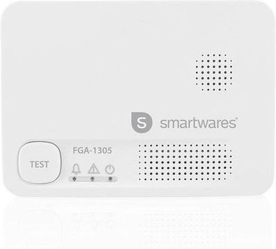 Smartwares Kohlenmonoxidmelder - 10-Jahres-Sensor - mit Testknopf - LED-Anzeigen
