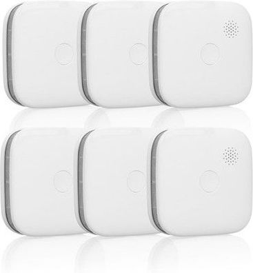 Smartwares Interkonnektierbarer Rauchmelder 6er-Pack - Kopplung bis 24 Meldern