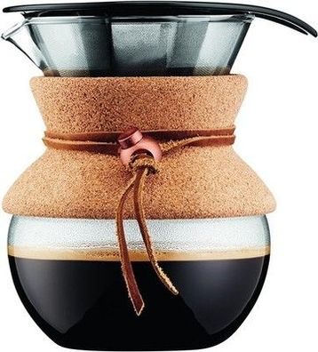 Bodum 11592-109 Pour Over Kaffeebereiter mit Permanentfilter 0,5 L, Mehrlagig
