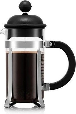 Bodum Caffettiera French Press Schwarz 350ml / 3 Tassen Kaffeebereiter BPA-frei
