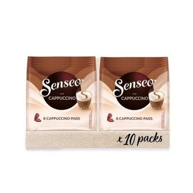 Senseo Pads Cappuccino, 10 x 8 Getränke, 80 Kaffeepads, Mittlere Röstung, 920g
