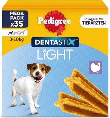 Pedigree Dentastix Light Multipack für kleine Hunde 5x7 Stück, 100% Truthahn