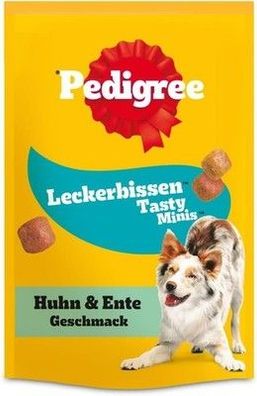 Pedigree Leckerbissen Kau-Happen Portionsbeutel, Huhn- & Entengeschmack 6 x 130g