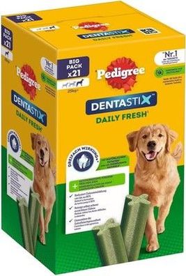 Pedigree DentaStix Fresh Hundeleckerli für große Hunde, 4 er Pack, 4 x 28 Stück