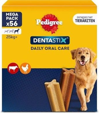 Pedigree DentaStix Hundesnack für große Hunde (25kg+) mit Huhn & Rind, 2.16 kg