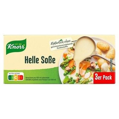 Knorr Helle Soße voller Geschmack ohne Zusatzstoffe (15x 3er Pack à 84 g)