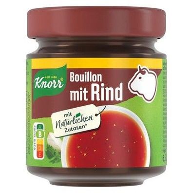 Knorr Bouillon Rind im Glas Brühe kräftigem Geschmack, natürlichen Zutaten, 6,5L