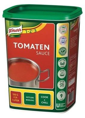 Knorr Tomatensauce (ideale Basis) 1er Pack (1 x 1 kg) Aus mild gewürzten Tomaten
