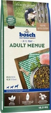 Bosch HPC Adult Menue | Kroketten-Mix für ausgewachsene Hunde aller Rassen 15 kg