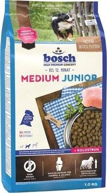 Bosch HPC Medium Junior, Hundetrockenfutter, Aufzucht mittelgroßer Rassen, 15 kg